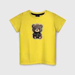 Детская футболка хлопок Очаровательный плюшевый медвежонок
