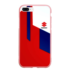 Чехол для iPhone 7Plus/8 Plus матовый Suzuki sport geometry line