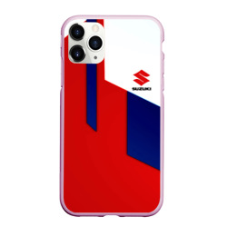 Чехол для iPhone 11 Pro Max матовый Suzuki sport geometry line