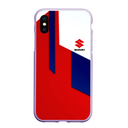 Чехол для iPhone XS Max матовый Suzuki sport geometry line