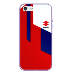 Чехол для iPhone 5/5S матовый Suzuki sport geometry line