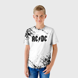 Детская футболка 3D ACDC rock collection краски черепа - фото 2