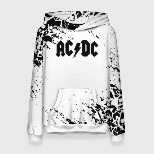 Женская толстовка 3D ACDC rock collection краски черепа, цвет 3D печать