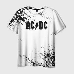 Мужская футболка 3D ACDC rock collection краски черепа