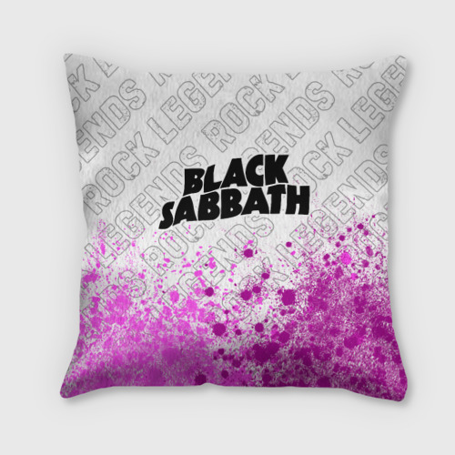 Подушка 3D Black Sabbath rock legends посередине