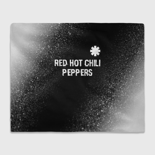 Плед 3D Red Hot Chili Peppers glitch на темном фоне посередине, цвет 3D (велсофт)