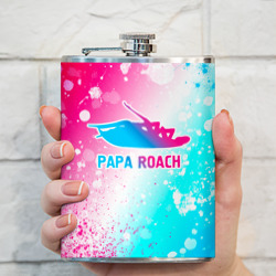 Фляга Papa Roach neon gradient style - фото 2