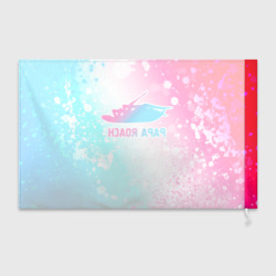 Флаг 3D Papa Roach neon gradient style - фото 2