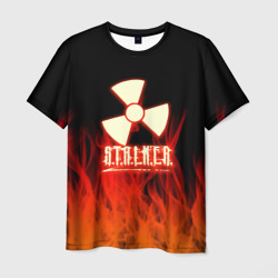 Мужская футболка 3D Stalker 2 flame