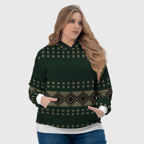 Женская толстовка 3D Паттерн СССР 80-е свитер, цвет 3D печать - фото 6