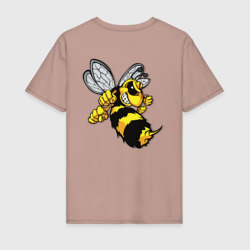 Бойцовая пчела  с кулаками и жалом  – Футболка из хлопка с принтом купить со скидкой в -20%