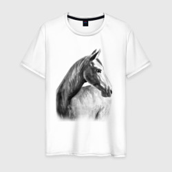 Лошадь оглянулась – Мужская футболка хлопок с принтом купить со скидкой в -20%