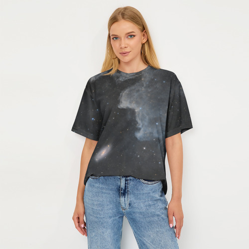 Женская футболка oversize 3D Бесконечная вселенная , цвет 3D печать - фото 5