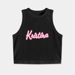 Женская укороченная майка-топ хлопок Кристина в стиле барби