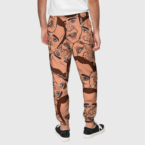 Мужские брюки 3D Николас Кейдж мульт мем, цвет 3D печать - фото 5
