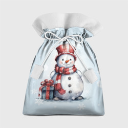 Подарочный 3D мешок New Year's cute snowman