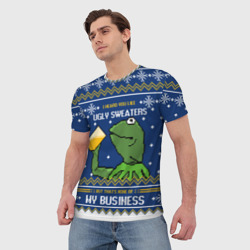 Мужская футболка 3D I heard you like ugly sweaters - фото 2