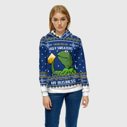 Женская толстовка 3D I heard you like ugly sweaters - фото 2