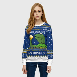 Женский свитшот 3D I heard you like ugly sweaters - фото 2