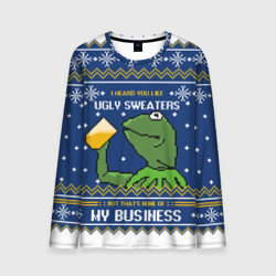 Мужской лонгслив 3D I heard you like ugly sweaters