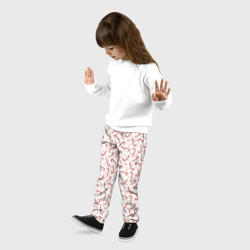 Детские брюки 3D Caramel cane new year's pattern - фото 2