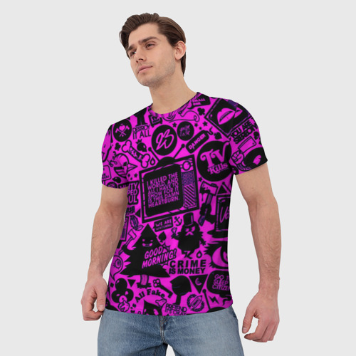 Мужская футболка 3D Danger ТВ шоу - Pop-art, цвет 3D печать - фото 3