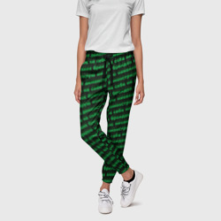 Женские брюки 3D Никаких брендов зелёный - фото 2
