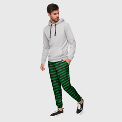 Мужские брюки 3D Никаких брендов зелёный - фото 2