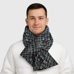 Шарф-пуховик 3D Паттерн чешуя дракона - фото 2