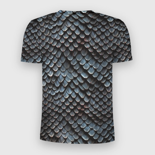 Мужская футболка 3D Slim Паттерн чешуя дракона, цвет 3D печать - фото 2