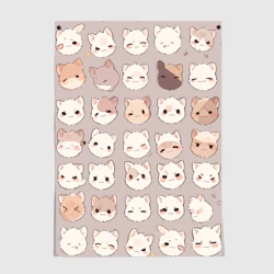 Постер Эмоции котиков аниме