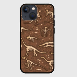 Чехол для iPhone 13 mini Dinosaurs bones