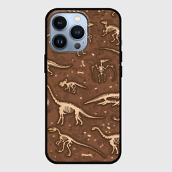 Чехол для iPhone 13 Pro Dinosaurs bones