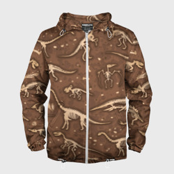 Мужская ветровка 3D Dinosaurs bones