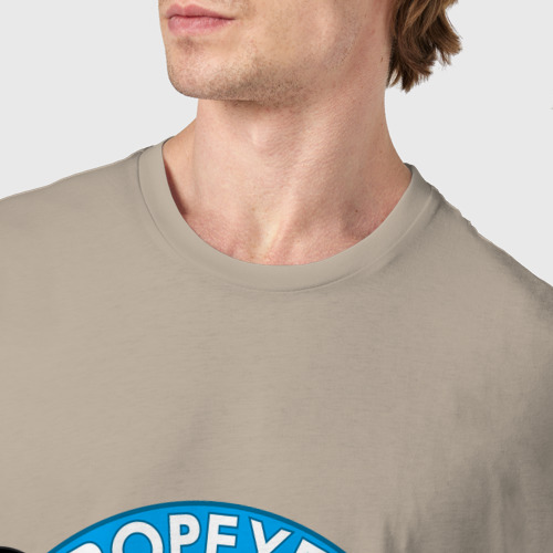 Мужская футболка хлопок с принтом Popeye GYM, фото #4