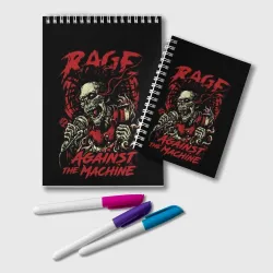 Блокнот Rage Against - skeleton