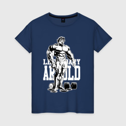 Женская футболка хлопок Legendary Arnold - comix style 