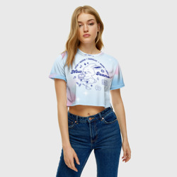 Женская футболка Crop-top 3D Newjeans bunny - фото 2