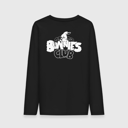 Мужской лонгслив хлопок Newjeans - bunnies club, цвет черный - фото 2