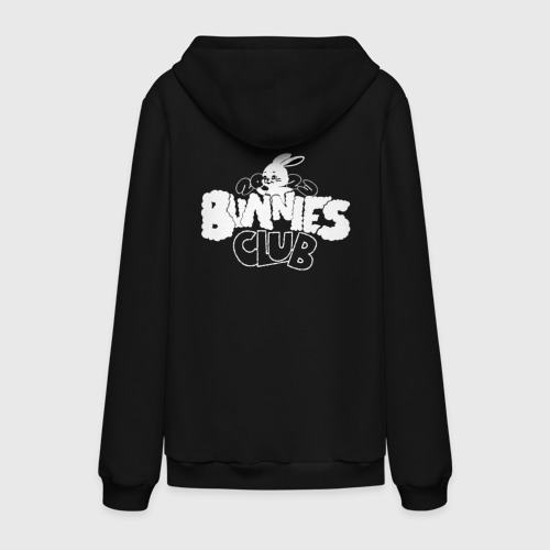 Мужская толстовка хлопок Newjeans - bunnies club, цвет черный - фото 2