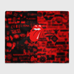 Плед 3D Rolling Stones logo групп