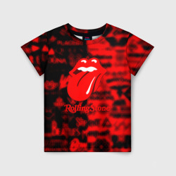 Детская футболка 3D Rolling Stones logo групп