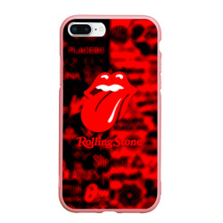 Чехол для iPhone 7Plus/8 Plus матовый Rolling Stones logo групп