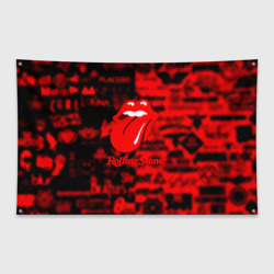 Флаг-баннер Rolling Stones logo групп