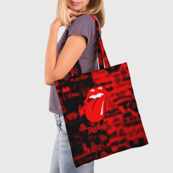 Шоппер 3D Rolling Stones logo групп - фото 2