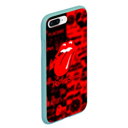 Чехол для iPhone 7Plus/8 Plus матовый Rolling Stones logo групп - фото 2