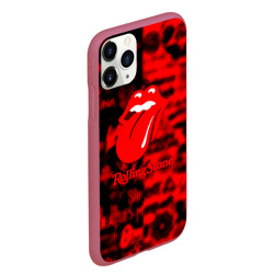 Чехол для iPhone 11 Pro Max матовый Rolling Stones logo групп - фото 2