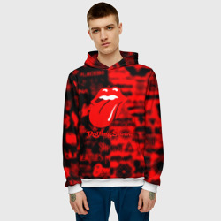 Мужская толстовка 3D Rolling Stones logo групп - фото 2