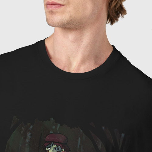 Мужская футболка хлопок Зомби принцесса Мононоке, цвет черный - фото 6