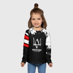 Детский лонгслив 3D Watch dogs краски - фото 2
